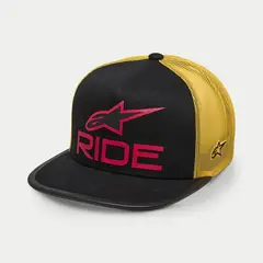 ALPINESTARS - GORRA RIDE 4.0 TRUCKER AMARILLO NEGRO AJUSTABLE