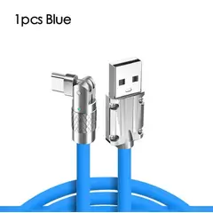 GENERICO - Cable de Carga Rapida 120W Hyper 180° USB a IPhone Lightning