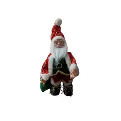 GENERICO - Muñeco Santa Rojo/verde Musical Navidad Burica Modelo 101676