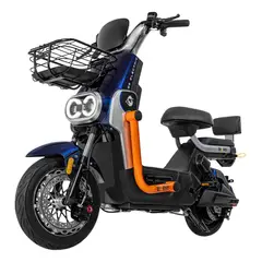 CENTURFIT - Bicicleta Eléctrica Bicimoto 50 Km/H Luces Led Color Azul