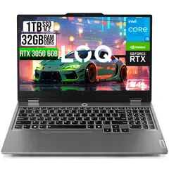 LENOVO - PORTATIL LOQ 15IAX9 INTEL CORE I5 12450HX SSD 1TB RAM 32GB RTX 3050 6GB