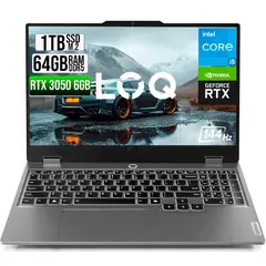 LENOVO - PORTATIL LOQ 15IAX9 INTEL CORE I5 12450HX SSD 1TB RAM 64GB RTX 3050 6GB