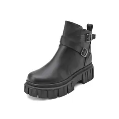 SEVENTEEN - BOTA NEGRA CON HEBILLAS MADISON