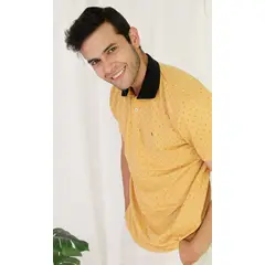 L Y H - Polo Para Hombre Khaki Oscuro Marca L&H