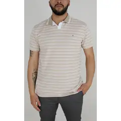 L Y H - Polo Para Hombre Beige Marca L&H