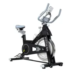 CENTURFIT - Bicicleta Estática Gimnasio Fija Color Negro Gris