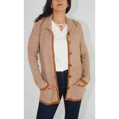 L Y H - Saco Para Mujer Khaki Oscuro Marca L&H