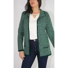 L Y H - Saco Para Mujer Verde Marca L&H