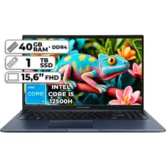 ASUS - PORTÁTIL X1502ZA-EJ2443 INTEL CORE I5-12500H 40GB RAM 1TB SSD 156 FHD