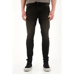 TENNIS - Jean Super Skinny de tiro medio negro para hombre