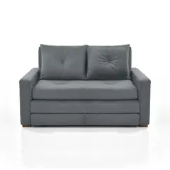 VENECIA - Sofá Cama Reclinable Torino 2P Tela Gris 147X93X87 cm