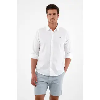 TENNIS - Camisa blanca manga larga para hombre