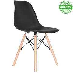 ONE PIXEL - Silla Eames Auxiliar Para Sala Comedor Negra