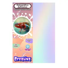 GENERICO - Papel Adhesivo holográfico A4 imprimible y resistente al agua x 20 hojas