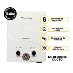 COLTITANUM - Calentador de Agua de Paso Gas Natural 5.5 Litros - Titanum