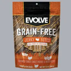EVOLVE - Snacks Grain Free Jerky Bites Pavo 340gr