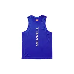 MERRELL - Camiseta Hombre TRAIL RUN TANK Azul