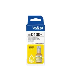 BROTHER - Botella de tinta D100Y Amarilla