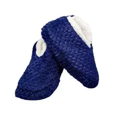 GENERICO - Babucha Tipo Botín Azul Oscuro - Diseño Elegante y Antideslizante