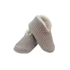 GENERICO - Babucha Tipo Botín Gris Claro - Diseño Elegante y Antideslizante