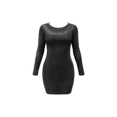FIORY - Vestido Corto Mujer Negro 3386