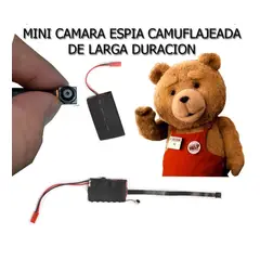 MINISO - Cámara Mini Espía Wifi Para Peluche Inalámbrica Monitoreo