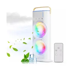 GENERICO - Ventilador Doble De Torre Humidificador Aire Acondicionado