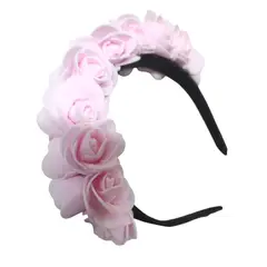 GENERICO - 2 Diademas Rosas Foamy Para Halloween Catrina Disfraz Rosa