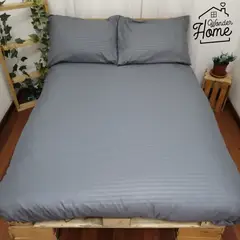 WONDER HOME - Sábana ajustable + 2 fundas gris Cama Doble