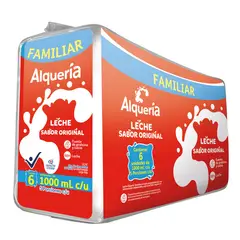 ALQUERIA - Leche Sabor Original 1L x6unds