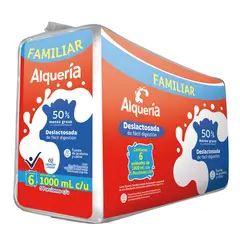 ALQUERIA - Leche Deslactosada 1L x6unds