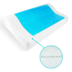 ENERGY PLUS - Almohada Ortopédica Cervical Gel Viscoelástica Funda Bamboo