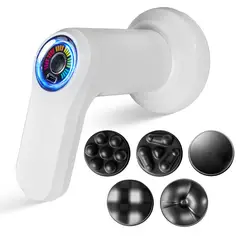 STYLE STARS - Masajeador Vibropercutor Corporal con Carga USB y 5 Cabezas