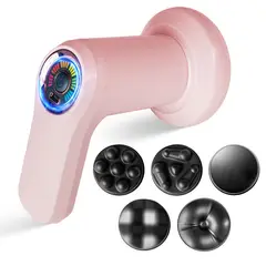 STYLE STARS - Masajeador Vibropercutor Corporal con Carga USB y 5 Cabezas