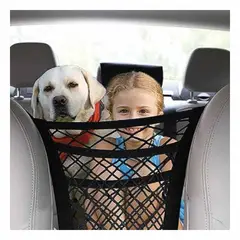 GENERICO - Malla Protección Auto Niño Mascotas Carro Organizador Niños