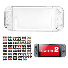 GENERICO - Acrilico Protector + Vidrio + 2 Grips Compatible Switch 2