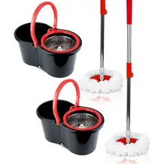 ENERGY PLUS - Set x2 Trapero Mágico Autoescurrible Mopas Fibra Ecológica