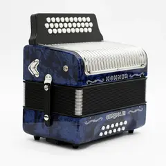 HOHNER - Acordeón Corona III Azul Hecho en Alemania USADO