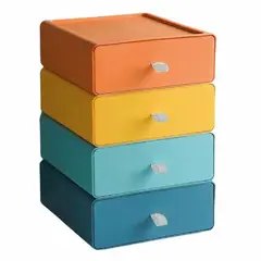 GENERICO - Organizador 4 Cajones Maquillaje Escritorio Grande