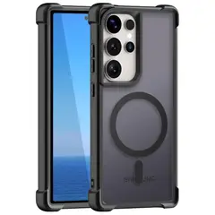 GENERICO - Funda Case Carga Inalámbrica Compatible Samsung S25 Ultra Negro