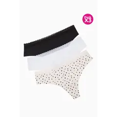LILI PINK - Brasilera paquete x3 invisivle en microfibra