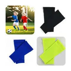 GENERICO - Medias porta Canilleras de Futbol para Niños Color Negro