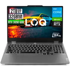 LENOVO - PORTATIL LOQ 15IAX9 INTEL CORE I5 12450HX SSD 2TB RAM 32GB RTX 3050 6GB