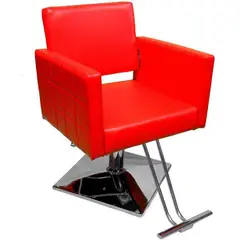 NANOFORT - Silla Barberia Estetica Sillon Hidráulico Salon Spa Color Rojo