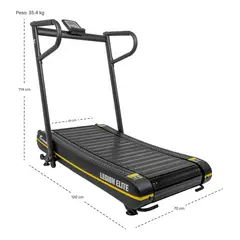 CENTURFIT - Caminadora Trotadora Curva Mecánica Profesional Color Negro