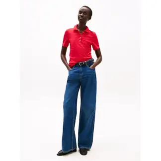 TOMMY HILFIGER - Polo rojo 1985 Collection slim de piqué