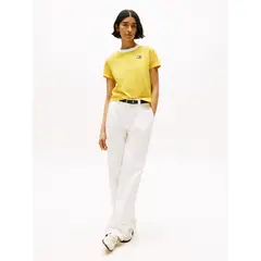 TOMMY HILFIGER - Camiseta amarilla con logo trasero Hilfiger Sailing