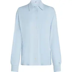 TOMMY HILFIGER - Camisa celeste clásica manga larga