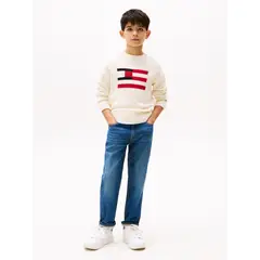TOMMY HILFIGER - Jeans azul amplios Para Niño