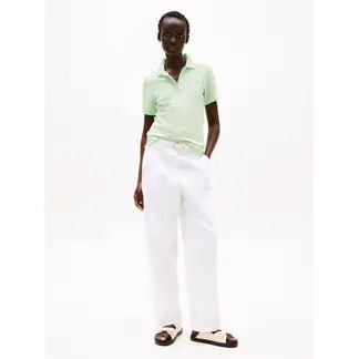 TOMMY HILFIGER - Polo verde 1985 Collection slim de piqué